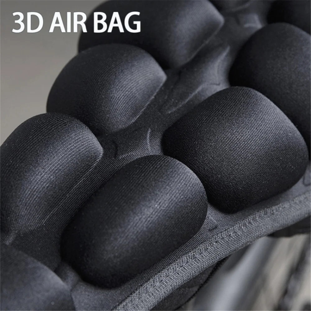 BC-203 1.0 Bicycle Inflatable Airbag Cushion Seat Cover Folding Soft Bike Seat Cover with Pump, Size: M - Black - 3