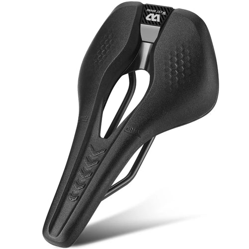 WEST BIKING YP0801188 MTB Road Bike Saddle Center Hollow Breathable PU Leather Bicycle Seat - 1