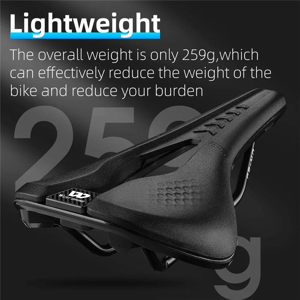 WEST BIKING YP0801188 MTB Road Bike Saddle Center Hollow Breathable PU Leather Bicycle Seat - 5