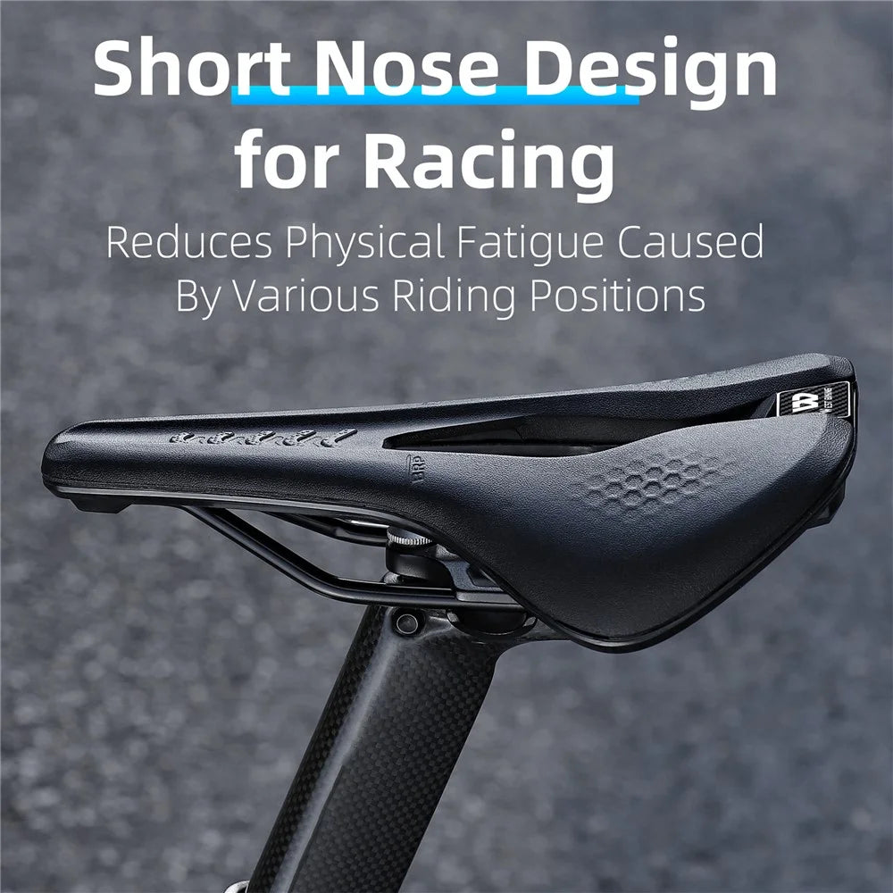 WEST BIKING YP0801188 MTB Road Bike Saddle Center Hollow Breathable PU Leather Bicycle Seat - 6