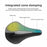 ROCKBROS 3D Printing Bike Cycling Saddle Polyurethane Breathable Bicycle Seat Cushion - LF0184 Black - 6