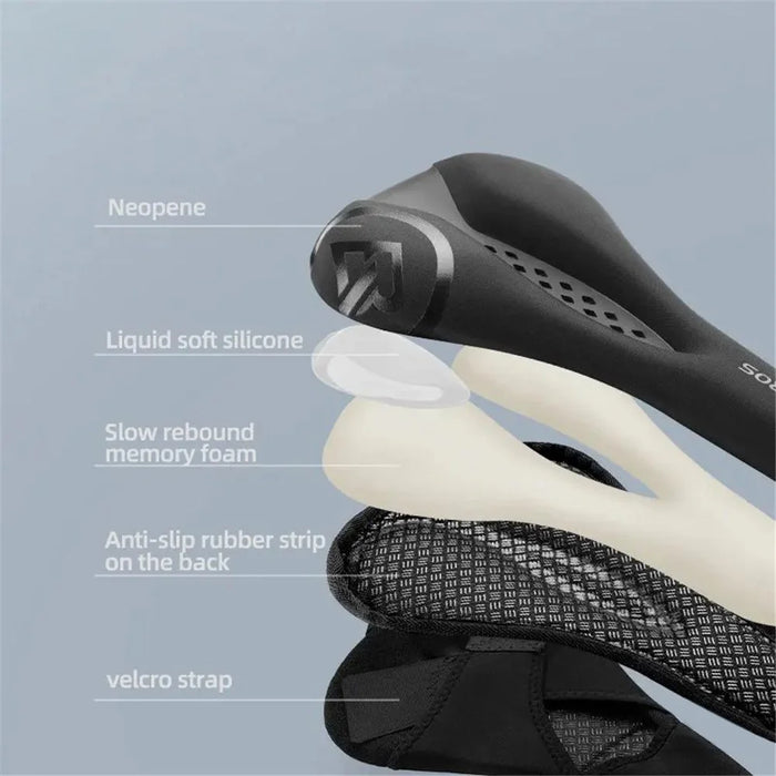 ROCKBROS G0003 Shock-resistant MTB Seat Cushion Pad Cycling Bike Thickened Silicone Cushion Seat Cover - 4