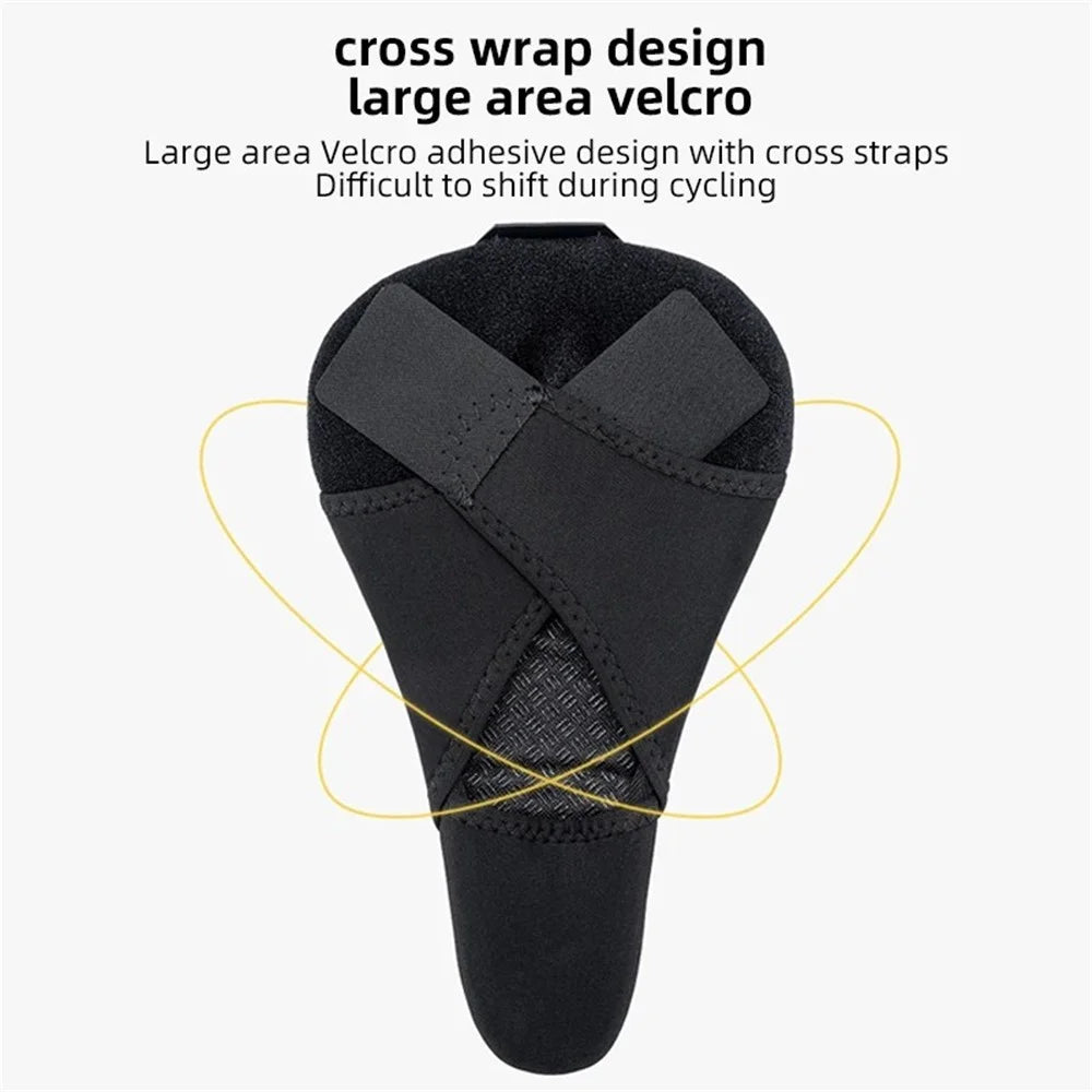 ROCKBROS Bike Cycling Saddle Cover Shock-absorption Silicone Bicycle Seat Cushion - Style 38210033001 - 4