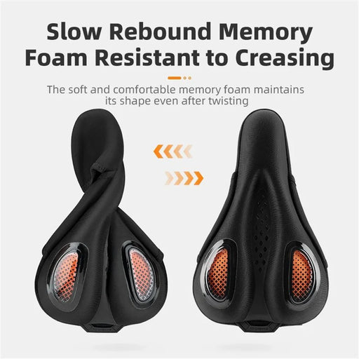 ROCKBROS G00 Bike Saddle Cover Thicken Silicone Breathable Shock-absorption Bicycle Seat Cushion - 2
