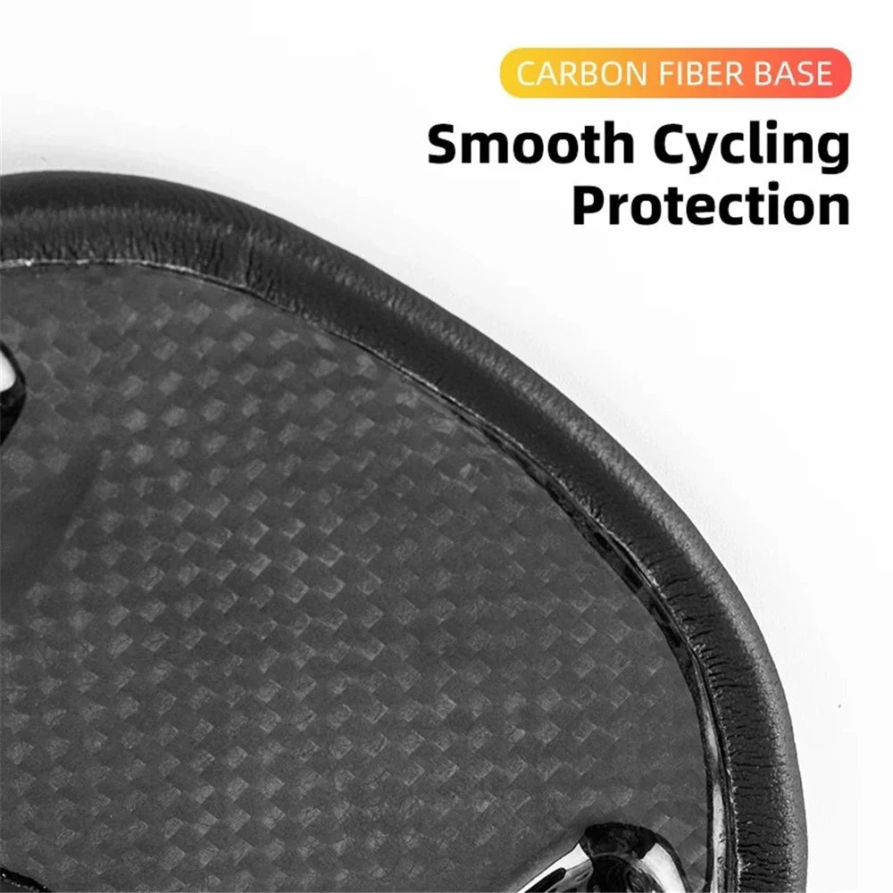 ROCKBROS Microfiber Leather+Carbon Fiber Bike Seat Saddle Breathable Bicycle Seat Cushion - 152mm - 3