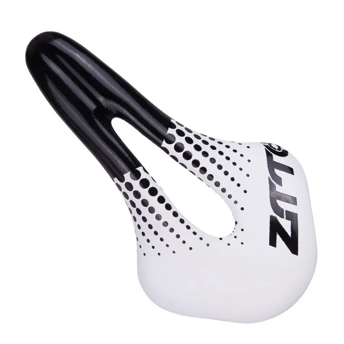 ZTTO ZD-03 Bike Seat Wide Bicycle Saddle Replacement Shock Absorbing Universal Fit - White - 1