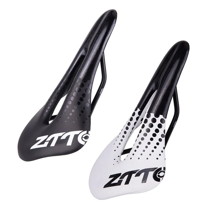 ZTTO ZD-03 Bike Seat Wide Bicycle Saddle Replacement Shock Absorbing Universal Fit - White - 6
