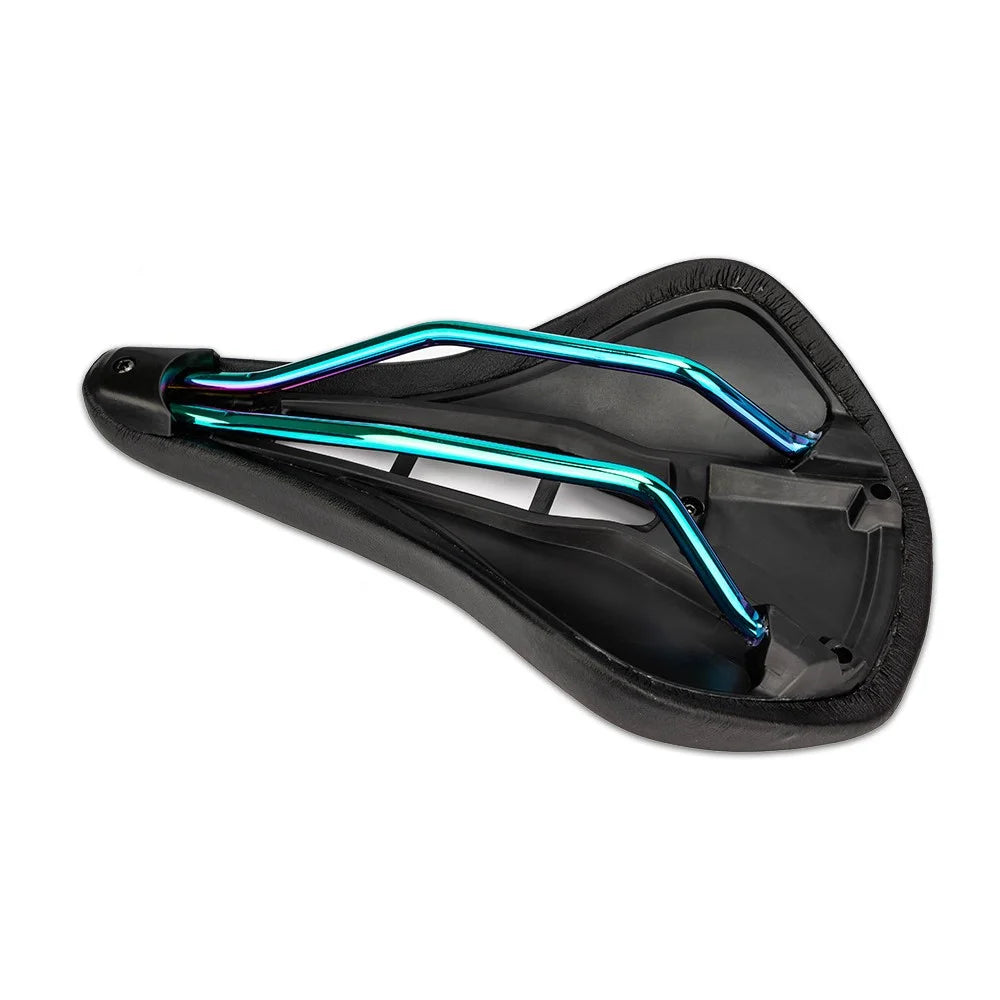 ZTTO 6901 Bicycle Saddle Wide Bike Seat Soft Bike Replacement Hollow Design - Black - 3