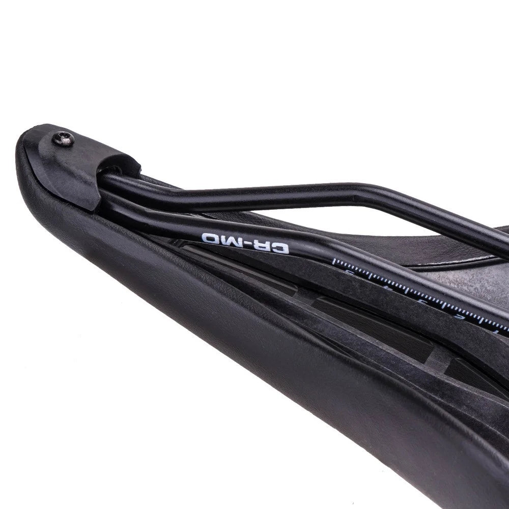 ZTTO 6900 Mountain Road Bike Saddle Cycling Soft Leather Hollow Cushion - Black+White Dots - 3