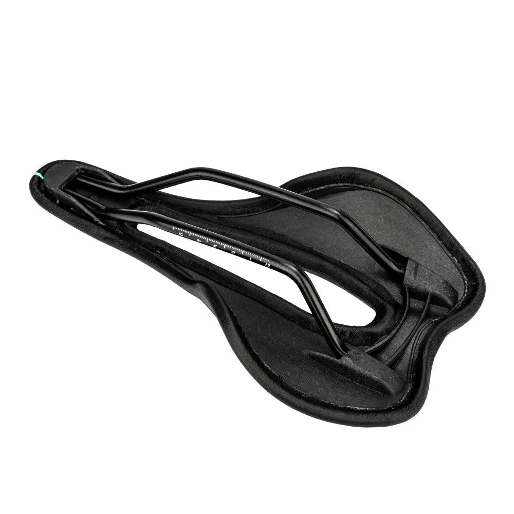 ZTTO ST1 Hollow Seat Cushion Breathable Microfiber Leather Mountain Road Bike Saddle - Black  /  Blue - 3