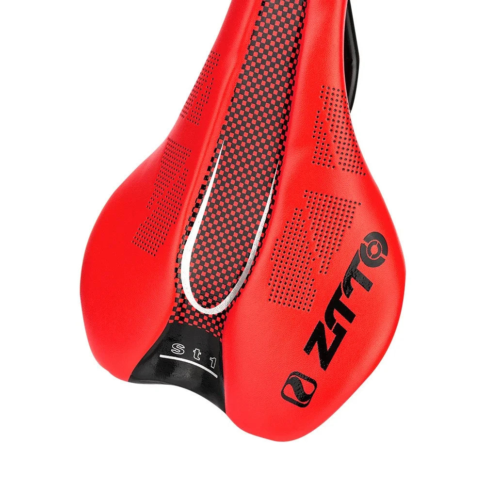 ZTTO ST Bike Seat Cover PU Leather MTB Road Bike Seat Cushion Cycling Accessories - Red - 6