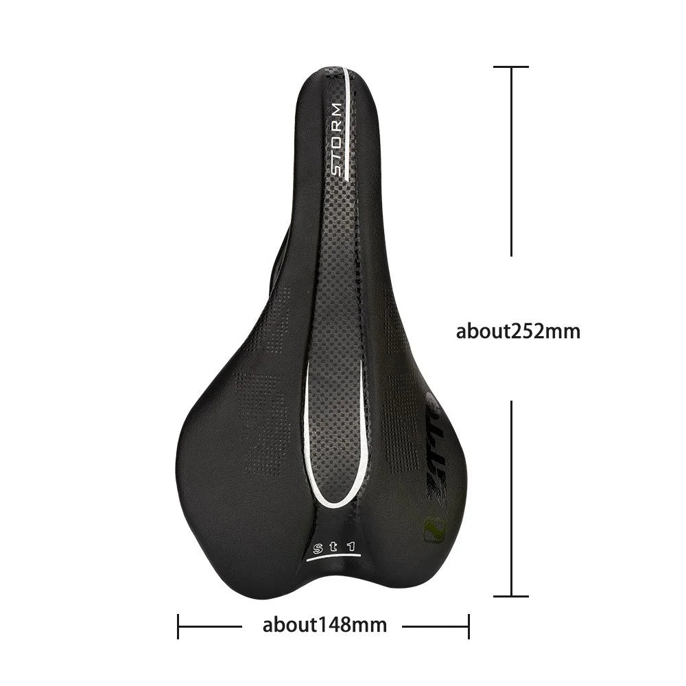 ZTTO ST Bike Seat Cover PU Leather MTB Road Bike Seat Cushion Cycling Accessories - Red - 7