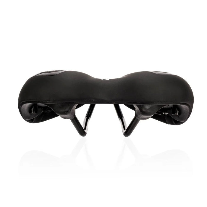 ZTTO 6219 Microfiber Leather Hollow Saddle Mountain Road Bicycle Seat Cushion - Black  /  Red - 4