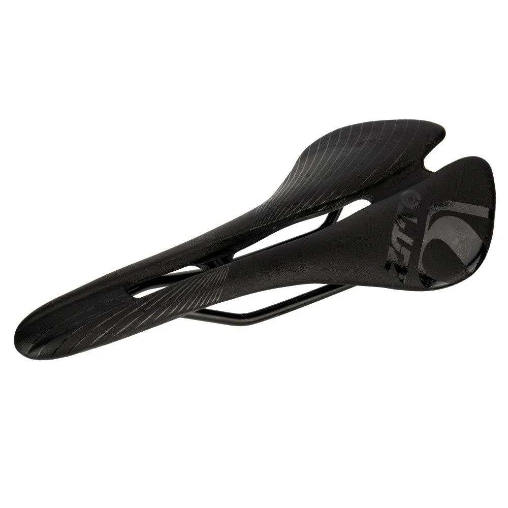 ZTTO 6610 Mountain Road Bike Leather Seat Cushion Ergonomic Hollow Bicycle Saddle - Black - 1