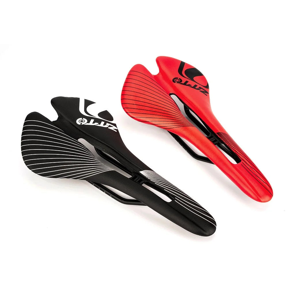 ZTTO 6610 Mountain Road Bike Leather Seat Cushion Ergonomic Hollow Bicycle Saddle - Black - 4