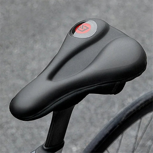 ROCKBROS LF2420 Bicycle Silicone Seat Saddle Quick Release MTB Bike Seat Cushion - Black  /  Red - 2