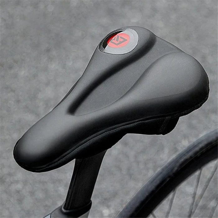 ROCKBROS LF2420 Bicycle Silicone Seat Saddle Quick Release MTB Bike Seat Cushion - Black  /  Red - 2