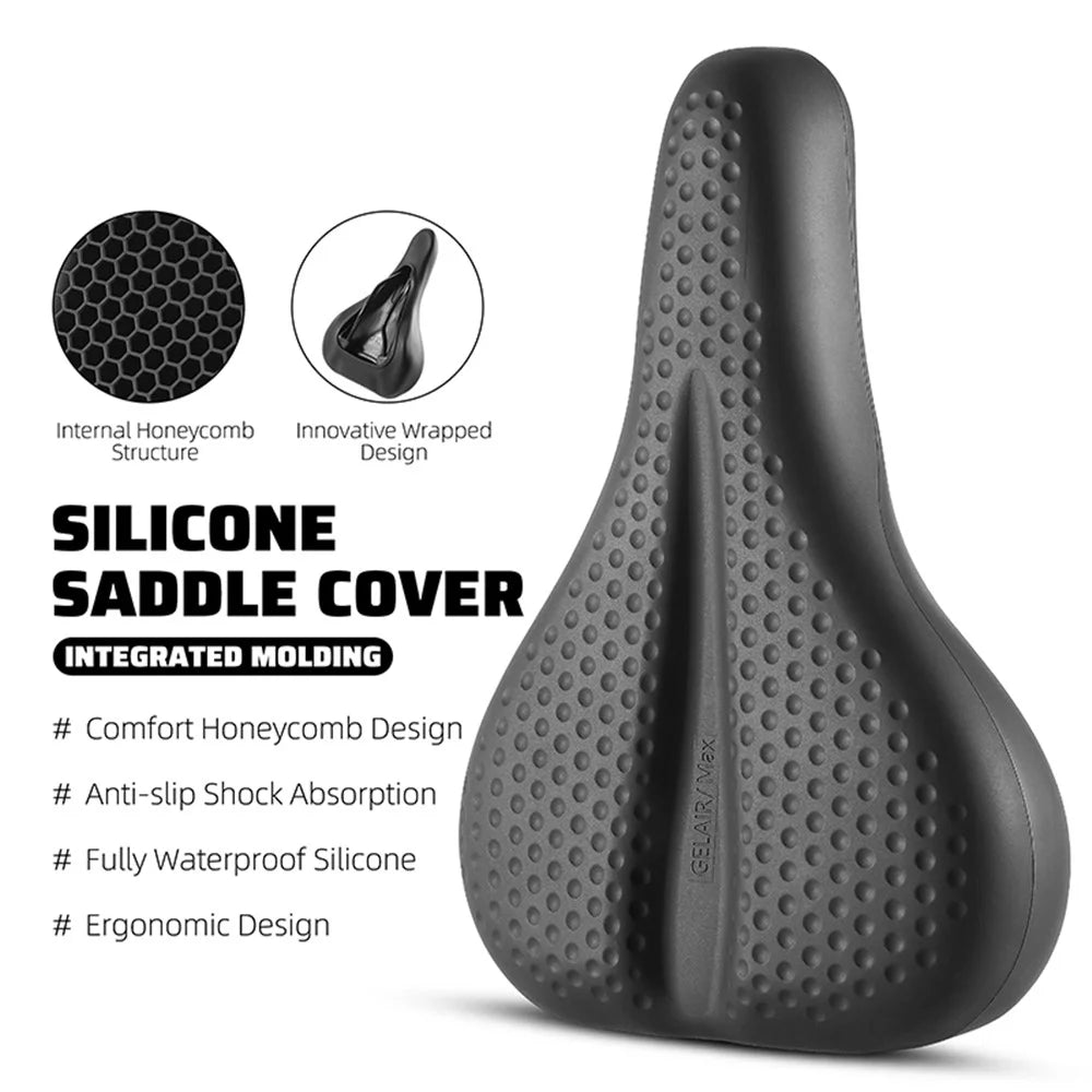 WEST BIKING YP0801206 Fully Waterproof Silicone Bike Saddle Shock Absorption Seat Cushion - 2