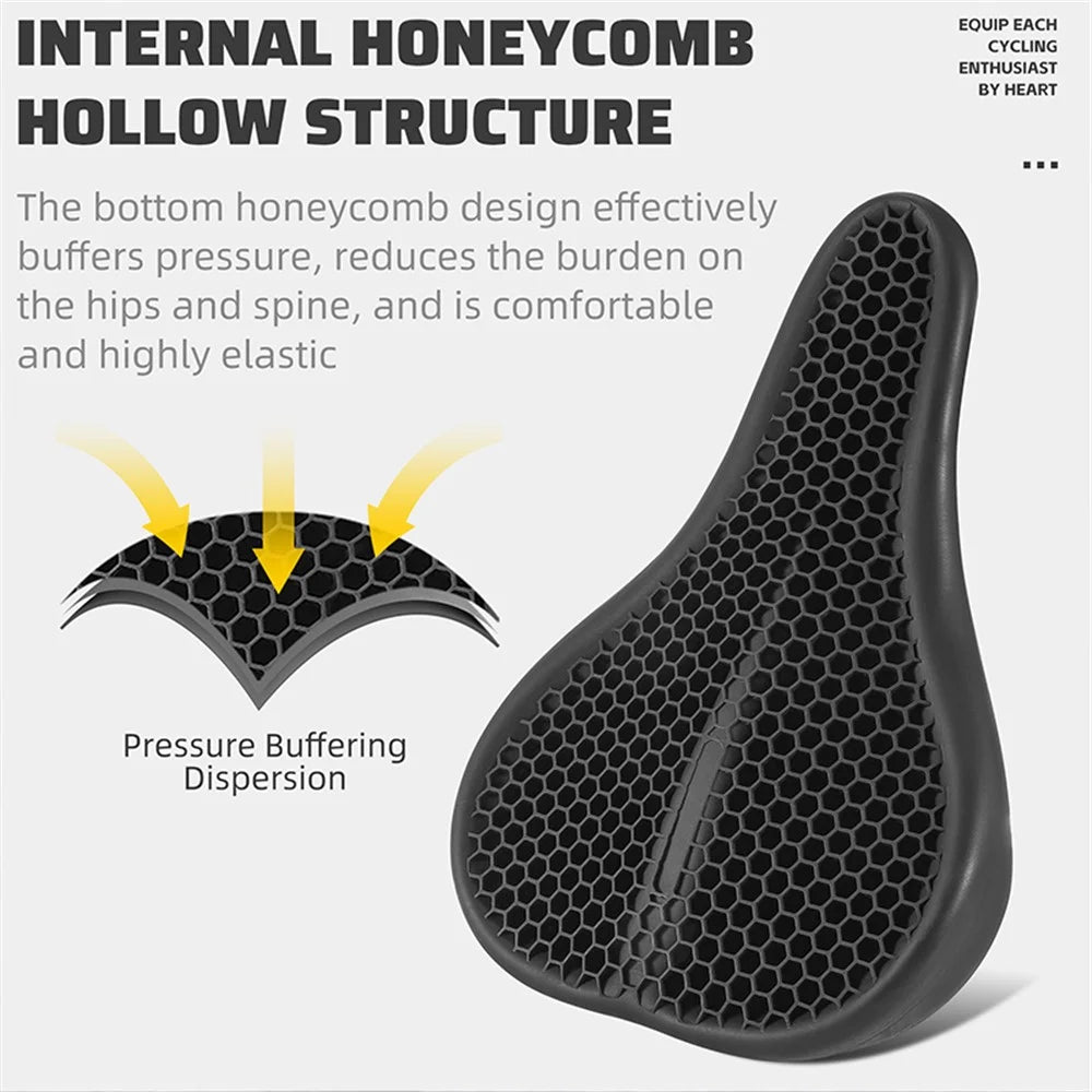 WEST BIKING YP0801206 Fully Waterproof Silicone Bike Saddle Shock Absorption Seat Cushion - 5