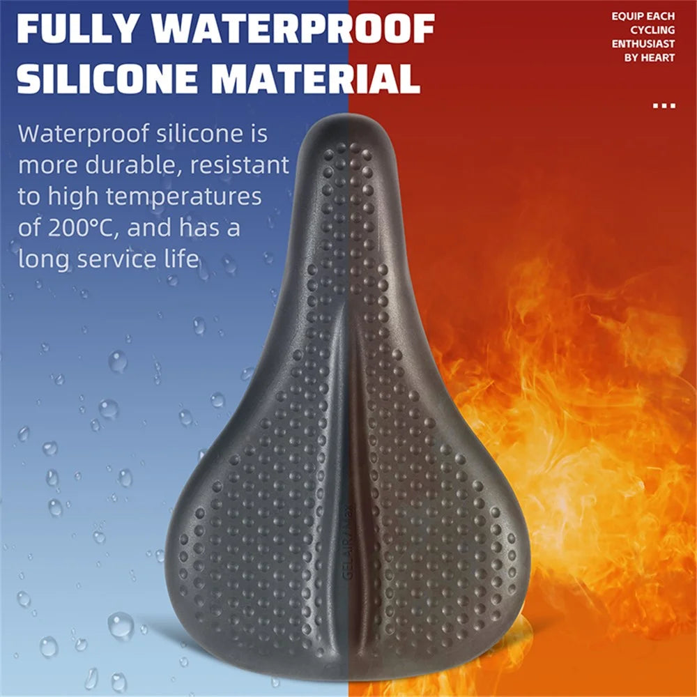 WEST BIKING YP0801206 Fully Waterproof Silicone Bike Saddle Shock Absorption Seat Cushion - 6