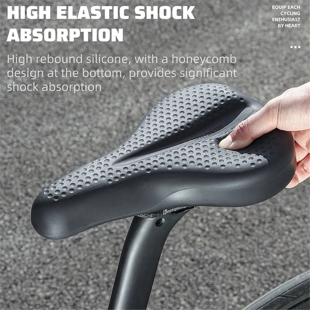 WEST BIKING YP0801206 Fully Waterproof Silicone Bike Saddle Shock Absorption Seat Cushion - 7