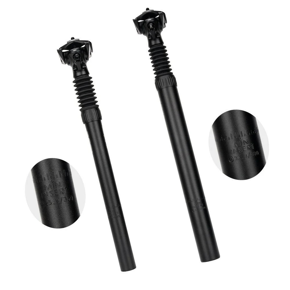 ZTTO Bicycle Seatpost Mountain Bike Aluminum Alloy Shock Absorption Seat Post - 25.4x350mm - 3
