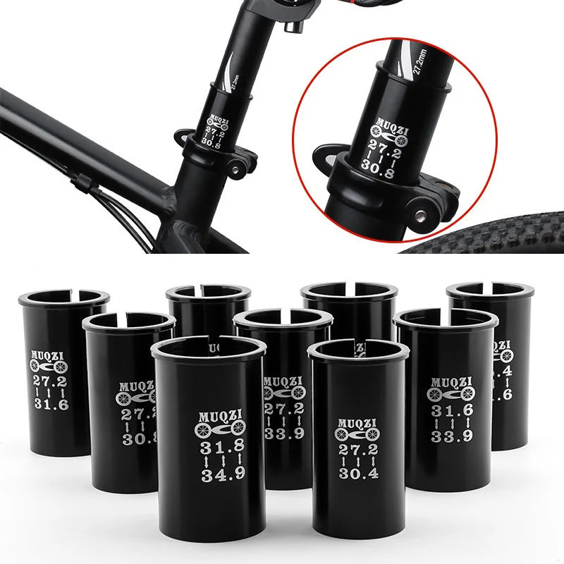 MUQZI Bike Seatpost Adapter Aluminum Alloy Reducer Sleeve for MTB Road Folding Bicycle - 22.2-25.4 - 2
