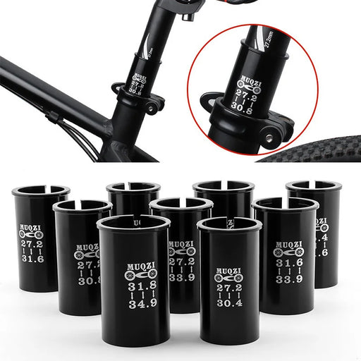 MUQZI Bike Seatpost Adapter Aluminum Alloy Reducer Sleeve for MTB Road Folding Bicycle - 22.2-25.4 - 2
