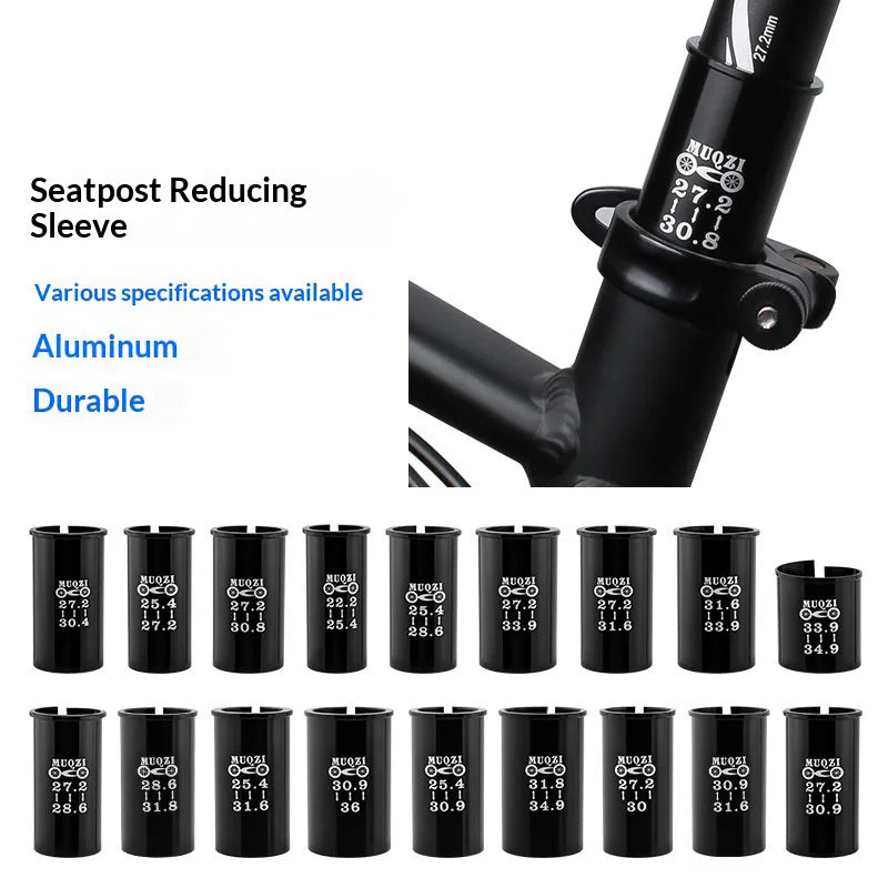 MUQZI Bike Seatpost Adapter Aluminum Alloy Reducer Sleeve for MTB Road Folding Bicycle - 22.2-25.4 - 3