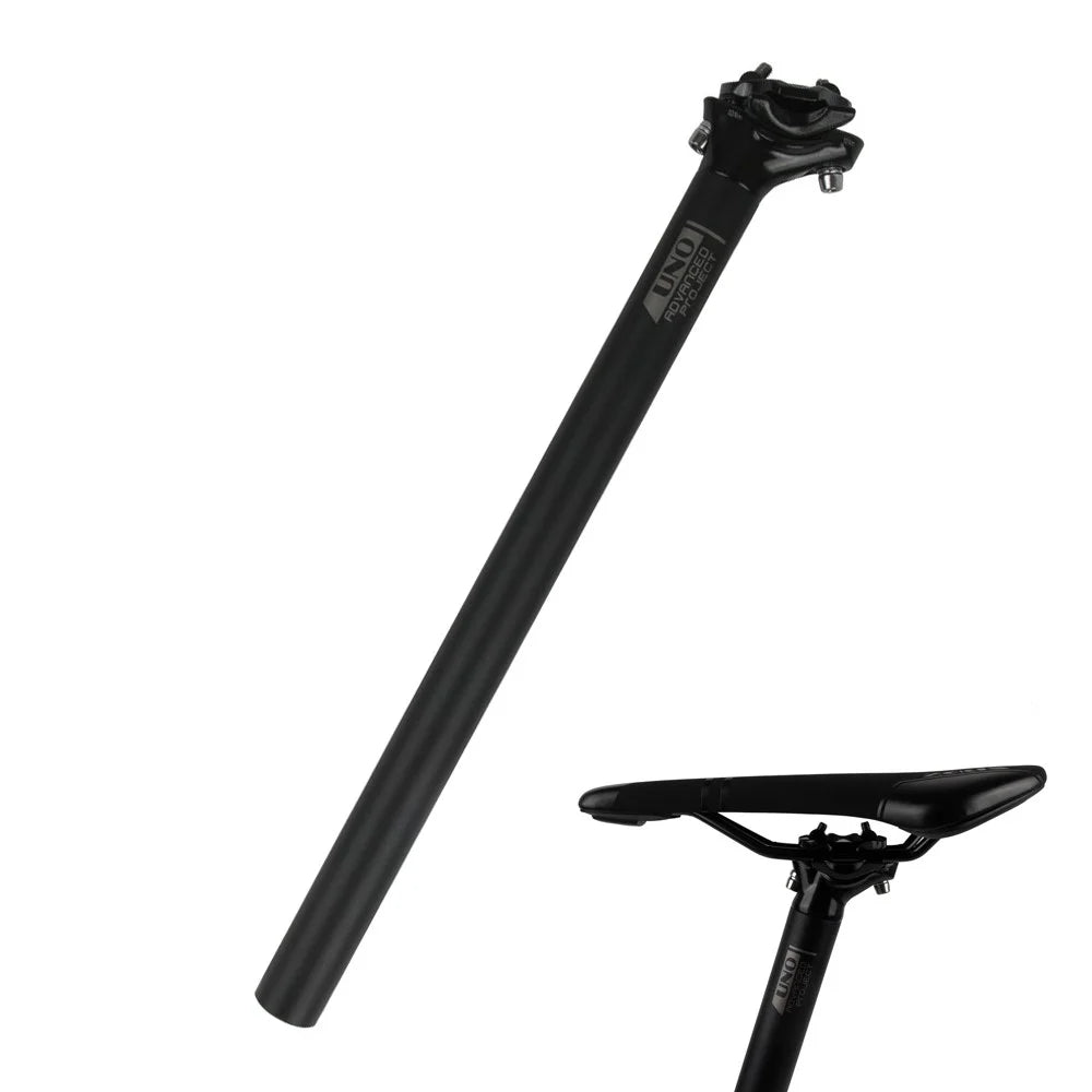UNO 27.2 x 400mm Bike Seat Posts Bicycle Seatposts Aluminum Alloy Cycling Bike Seat Post with Matte Surface - 1