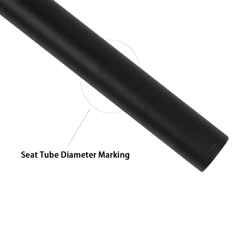 UNO 27.2 x 400mm Bike Seat Posts Bicycle Seatposts Aluminum Alloy Cycling Bike Seat Post with Matte Surface - 4