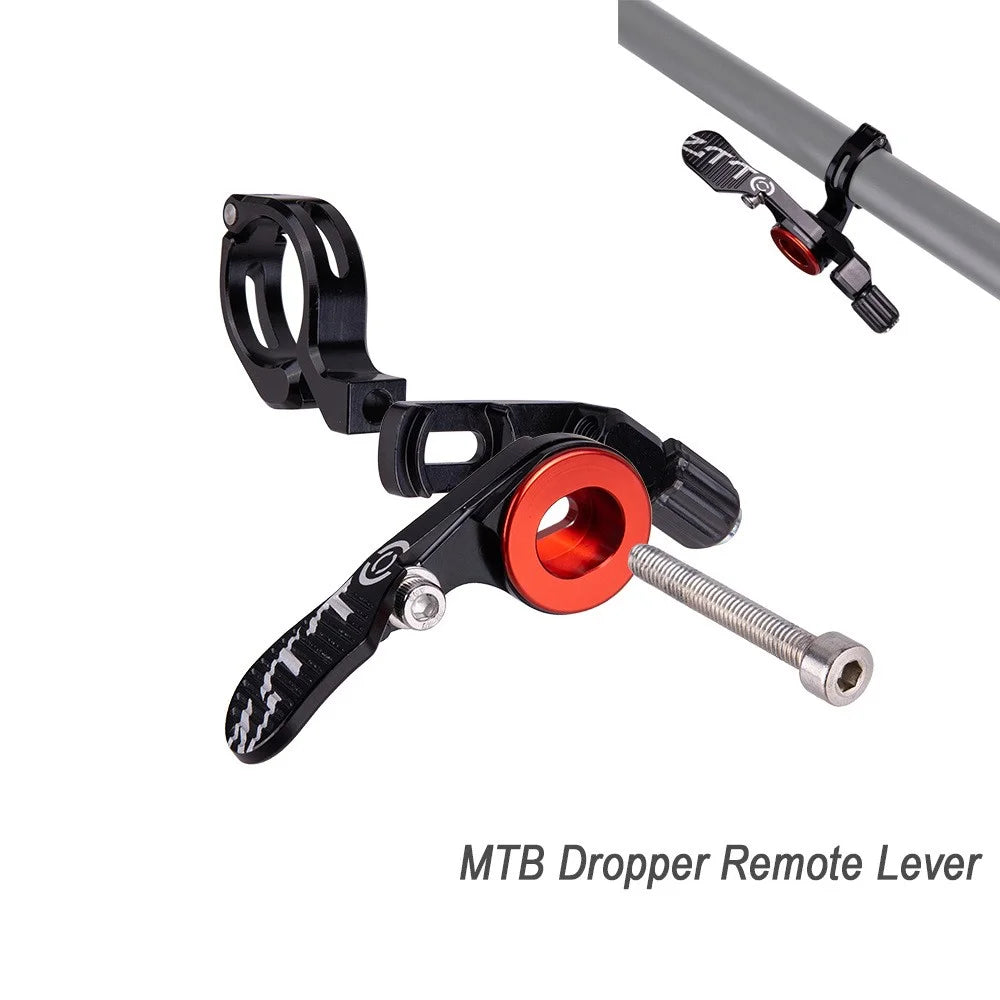 ZTTO ZGXK1A Aluminium Alloy Mountain Bike Seatpost Dropper Lever Bicycle Seat Rod Shifter - Black - 3