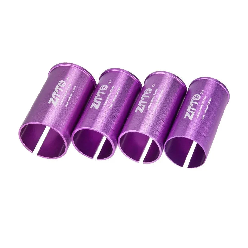ZTTO Bike Seat Post Adapter Aluminum Bicycle Seat Post Tube Reducing Sleeve Converter - 22.2mm to 25.4mm - 5