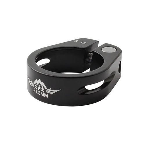 MUQZI Bike Seatpost Clamp Aluminum Alloy Ultralight Seat Clamp for MTB Road Bicycle Seat Tube Lock - Black 31.8Mm - 1