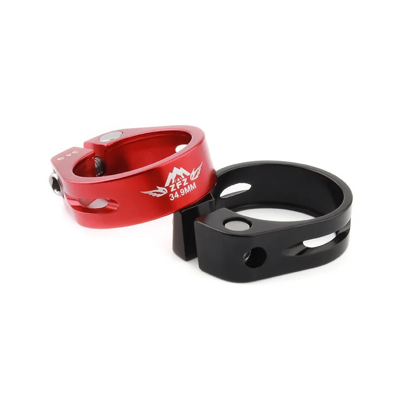 MUQZI Bike Seatpost Clamp Aluminum Alloy Ultralight Seat Clamp for MTB Road Bicycle Seat Tube Lock - Black 31.8Mm - 4