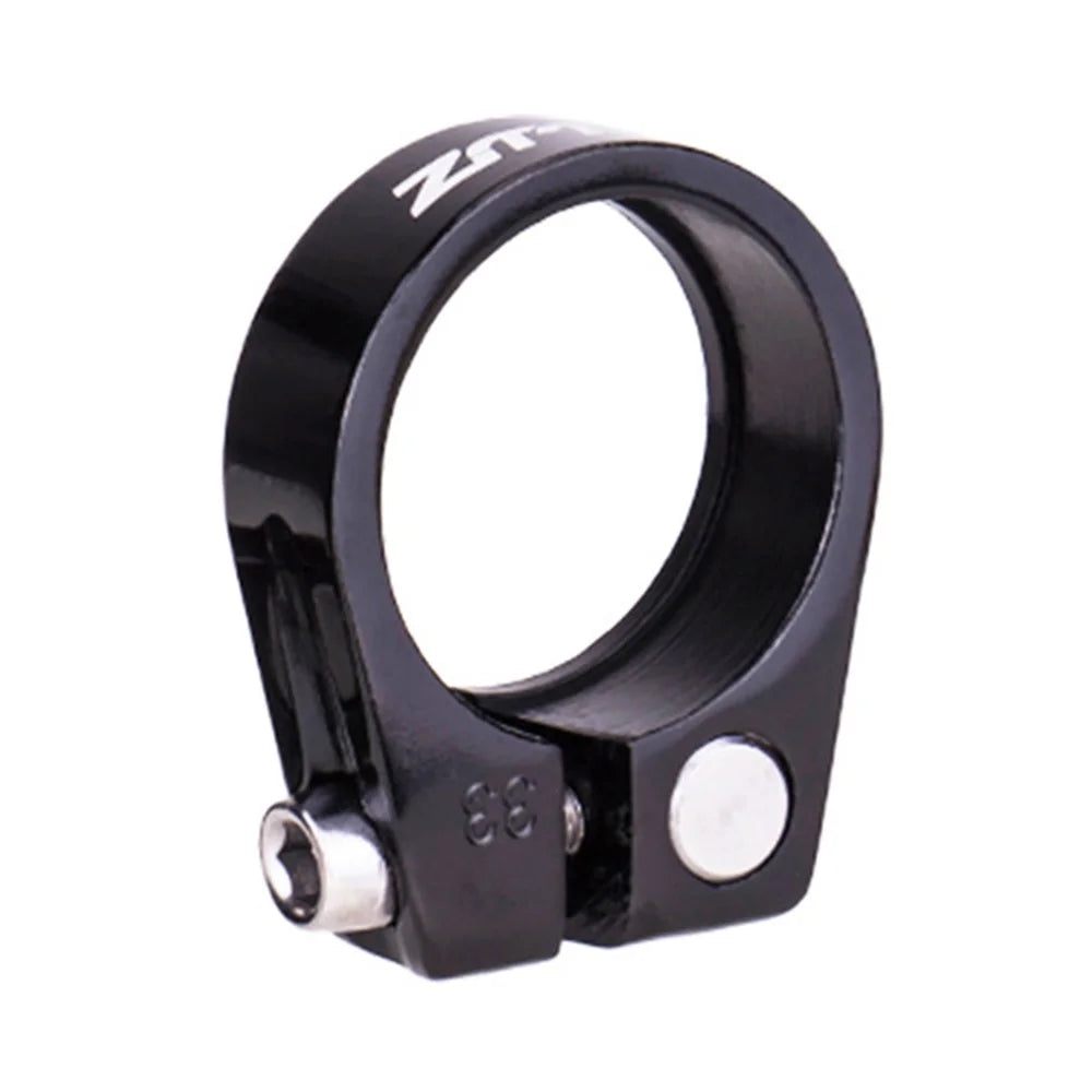 ZTTO JC205 Road Bike Seat Post Clamp Aluminum Alloy MTB Bicycle Seatpost Tube Clip - 28.6mm / Black - 1