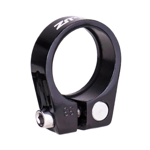 ZTTO JC205 Road Bike Seat Post Clamp Aluminum Alloy MTB Bicycle Seatpost Tube Clip - 28.6mm / Black - 1