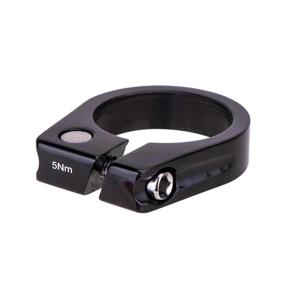 ZTTO JC205 Road Bike Seat Post Clamp Aluminum Alloy MTB Bicycle Seatpost Tube Clip - 28.6mm / Black - 3