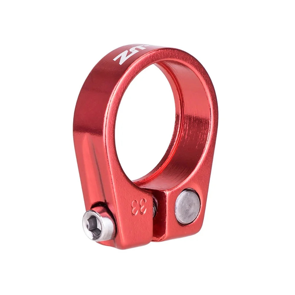 ZTTO JC205 Road Bike Seat Post Clamp Aluminum Alloy MTB Bicycle Seatpost Tube Clip - 28.6mm / Black - 6