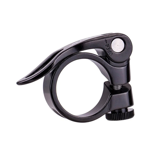 ZTTO JX068 Bike Seat Post Clamp Aluminum Alloy Quick Release Seat Tube Clip - 28.6mm Black - 2