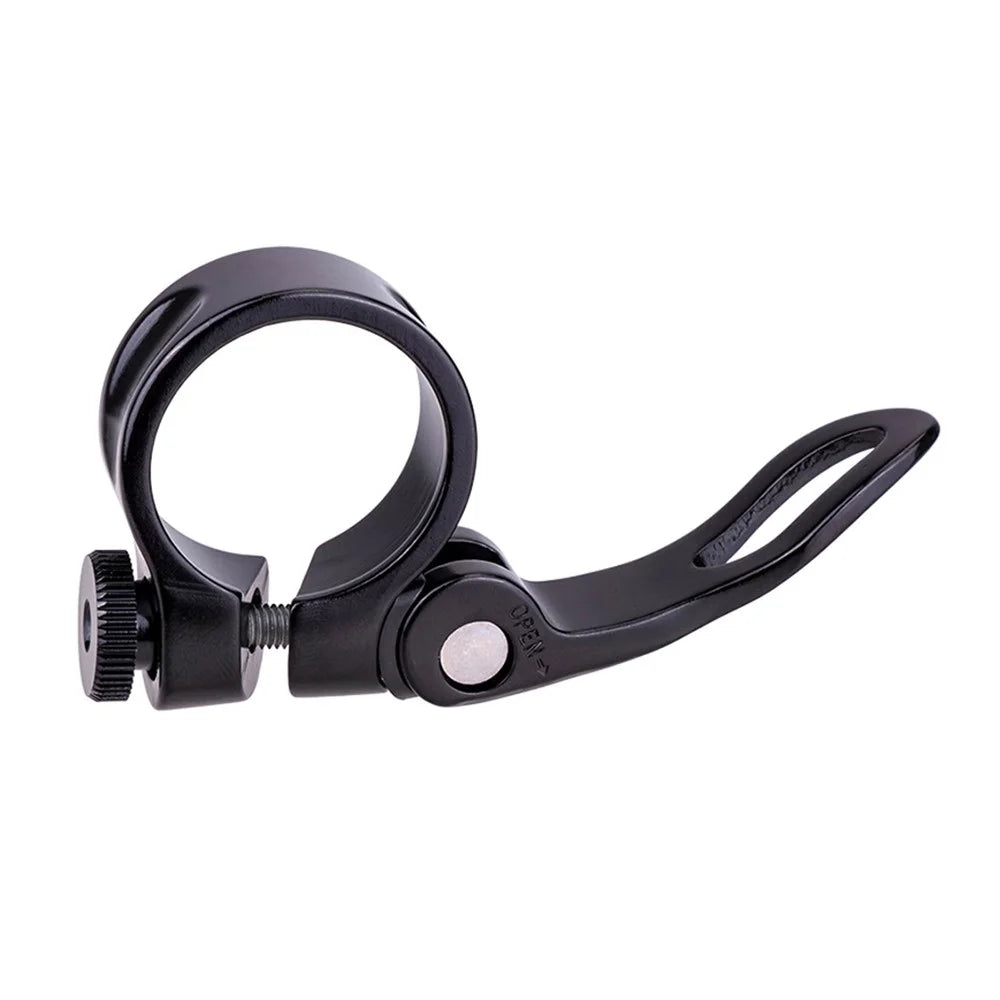 ZTTO JX068 Bike Seat Post Clamp Aluminum Alloy Quick Release Seat Tube Clip - 28.6mm Black - 3