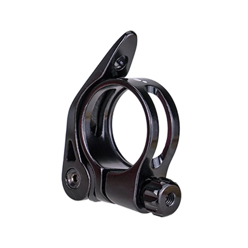 ZTTO JX076 Bike Seat Post Clamp Quick Release Aluminum Alloy Bicycle Seat Tube Clip - 31.8mm Black - 1