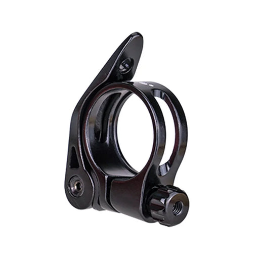 ZTTO JX076 Bike Seat Post Clamp Quick Release Aluminum Alloy Bicycle Seat Tube Clip - 31.8mm Black - 1