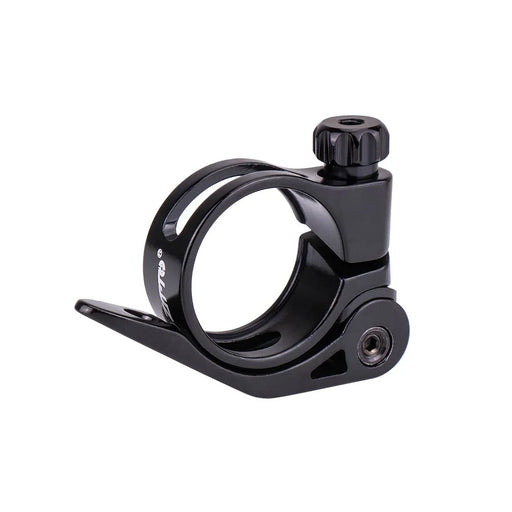 ZTTO JX076 Bike Seat Post Clamp Quick Release Aluminum Alloy Bicycle Seat Tube Clip - 31.8mm Black - 2