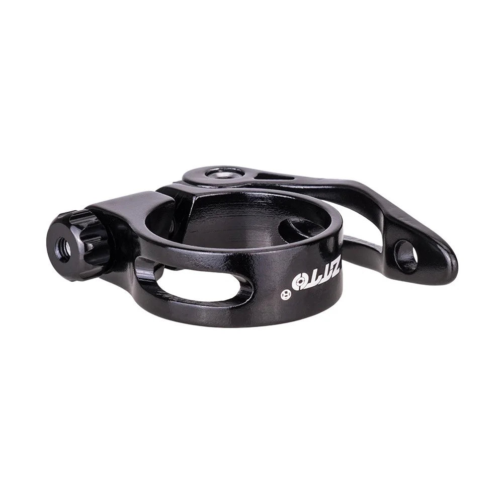 ZTTO JX076 Bike Seat Post Clamp Quick Release Aluminum Alloy Bicycle Seat Tube Clip - 31.8mm Black - 4