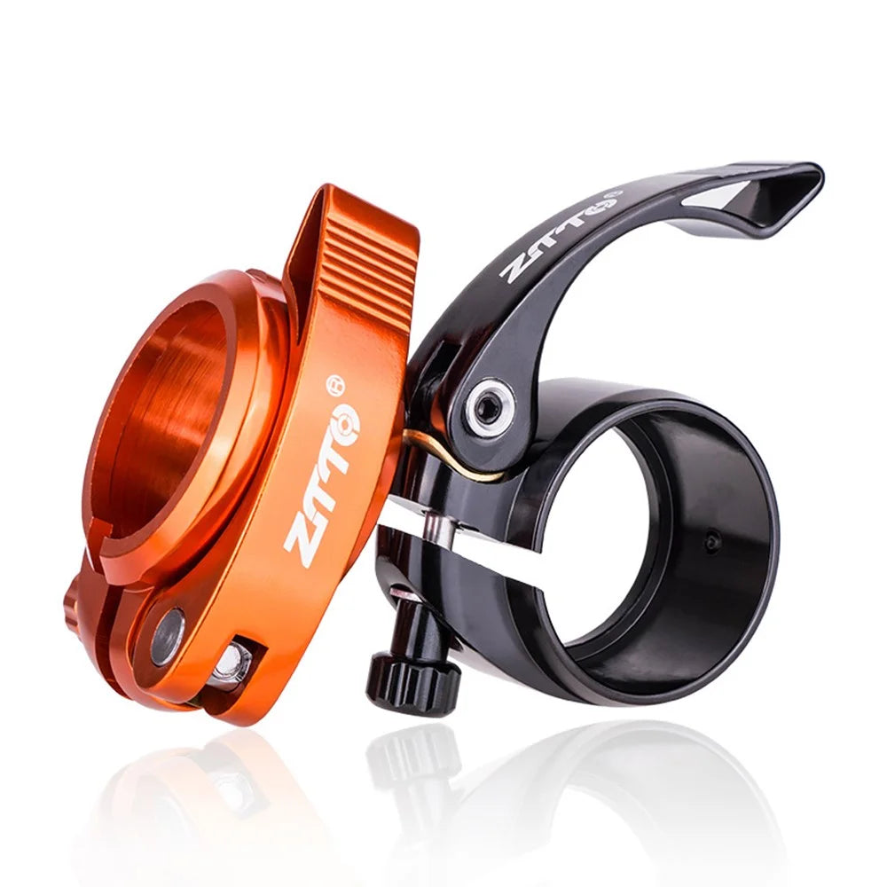 ZTTO JX072 39.8mm Aluminum Alloy Folding Bike Seat Post Clamp Seat Tube Clip - Black - 5