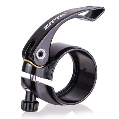 ZTTO JX072 40.8mm Folding Bike Seat Post Clamp Aluminum Alloy Bicycle Seat Tube Clip - Black - 1