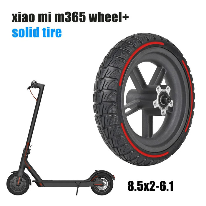 LYXM238-3 For Xiaomi Mi Electric Scooter 1S  /  M365 Wheel Hub Anti-Slip E-Scooter Tire - Red - 3