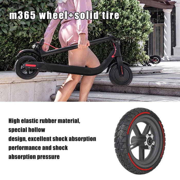 LYXM238-3 For Xiaomi Mi Electric Scooter 1S  /  M365 Wheel Hub Anti-Slip E-Scooter Tire - Red - 4