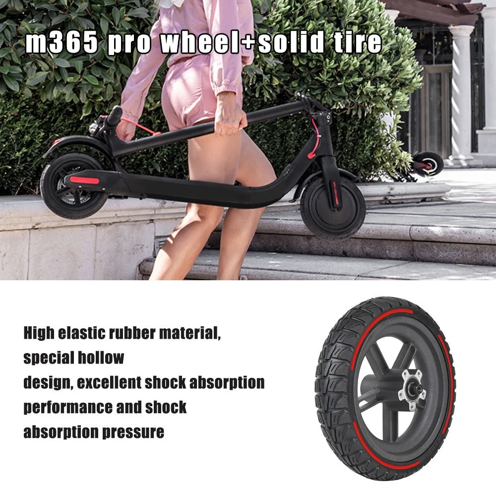 LYXM238-8 For Xiaomi M365 Pro Electric Scooter Wheel Hub Anti-Slip E-Scooter Tire - Red - 3